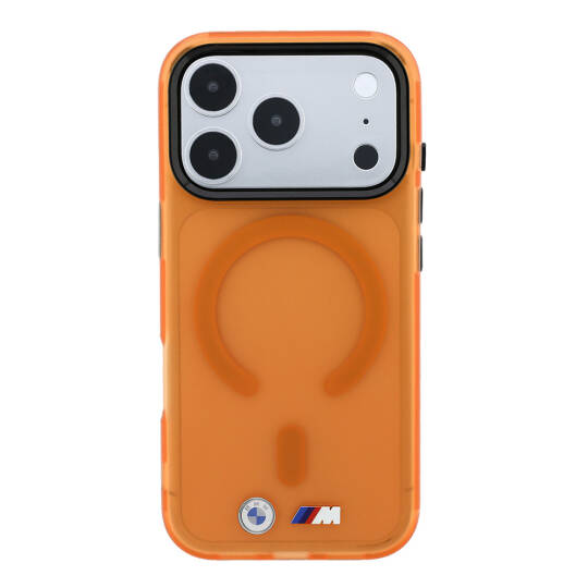 Apple iPhone 18 Pro Max Kılıf BMW Orjinal Lisanslı M-safe Şarj Özellikli Metal Buton Tasarımlı Buzlu IML Baskılı Kapak - 11