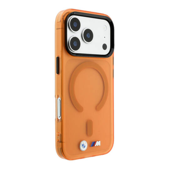 Apple iPhone 18 Pro Max Kılıf BMW Orjinal Lisanslı M-safe Şarj Özellikli Metal Buton Tasarımlı Buzlu IML Baskılı Kapak - 12