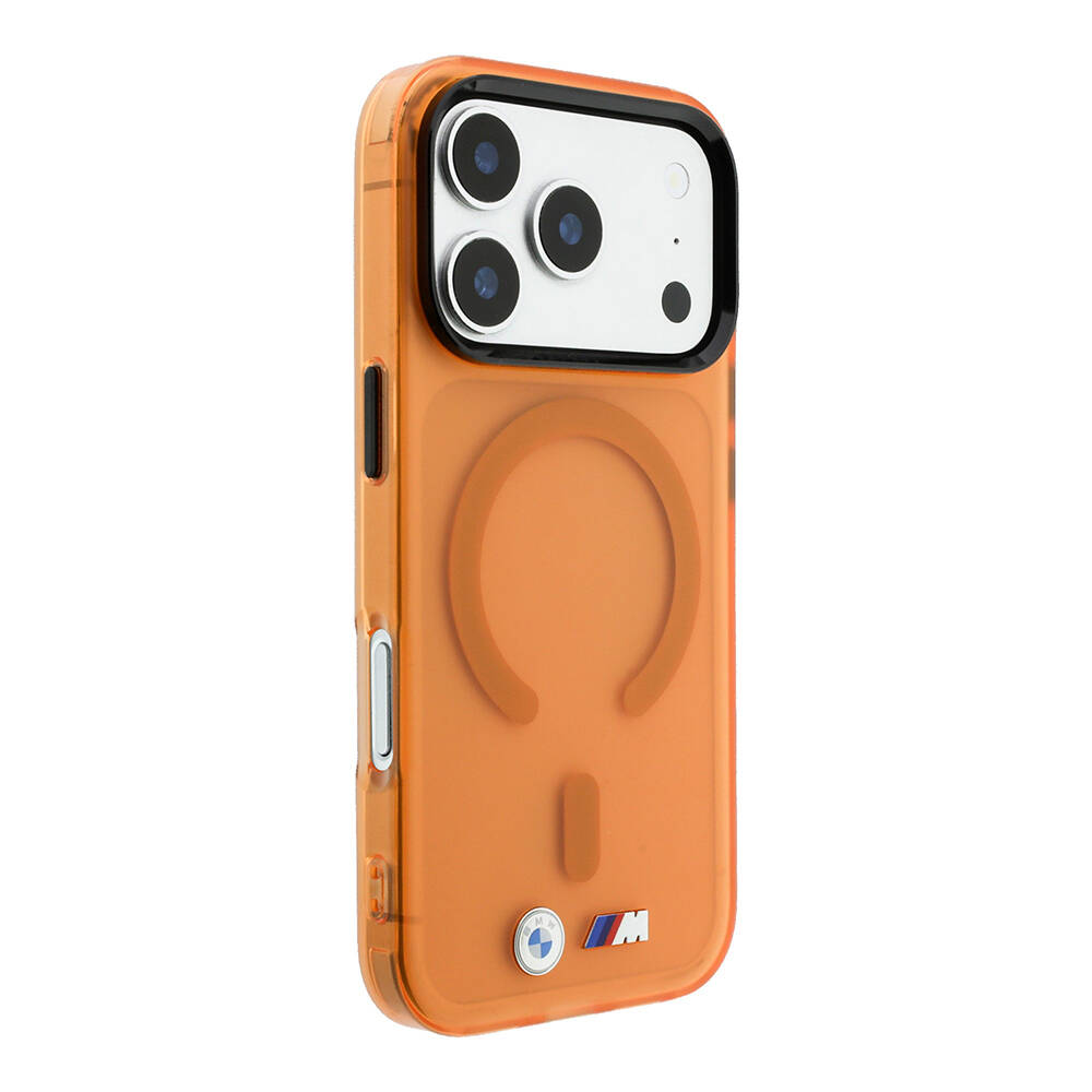 Apple iPhone 18 Pro Max Kılıf BMW Orjinal Lisanslı M-safe Şarj Özellikli Metal Buton Tasarımlı Buzlu IML Baskılı Kapak - 12