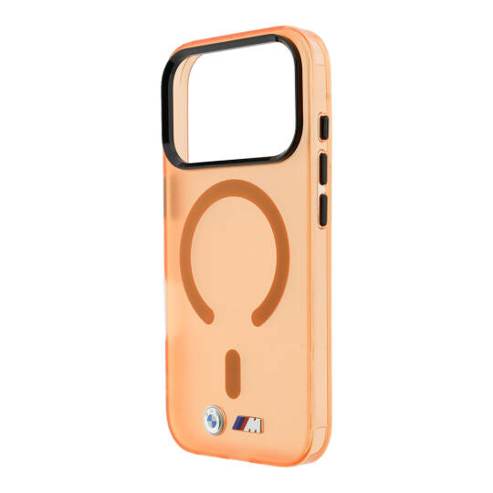 Apple iPhone 18 Pro Max Kılıf BMW Orjinal Lisanslı M-safe Şarj Özellikli Metal Buton Tasarımlı Buzlu IML Baskılı Kapak - 14