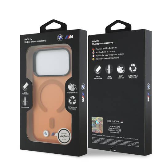 Apple iPhone 18 Pro Max Kılıf BMW Orjinal Lisanslı M-safe Şarj Özellikli Metal Buton Tasarımlı Buzlu IML Baskılı Kapak - 16