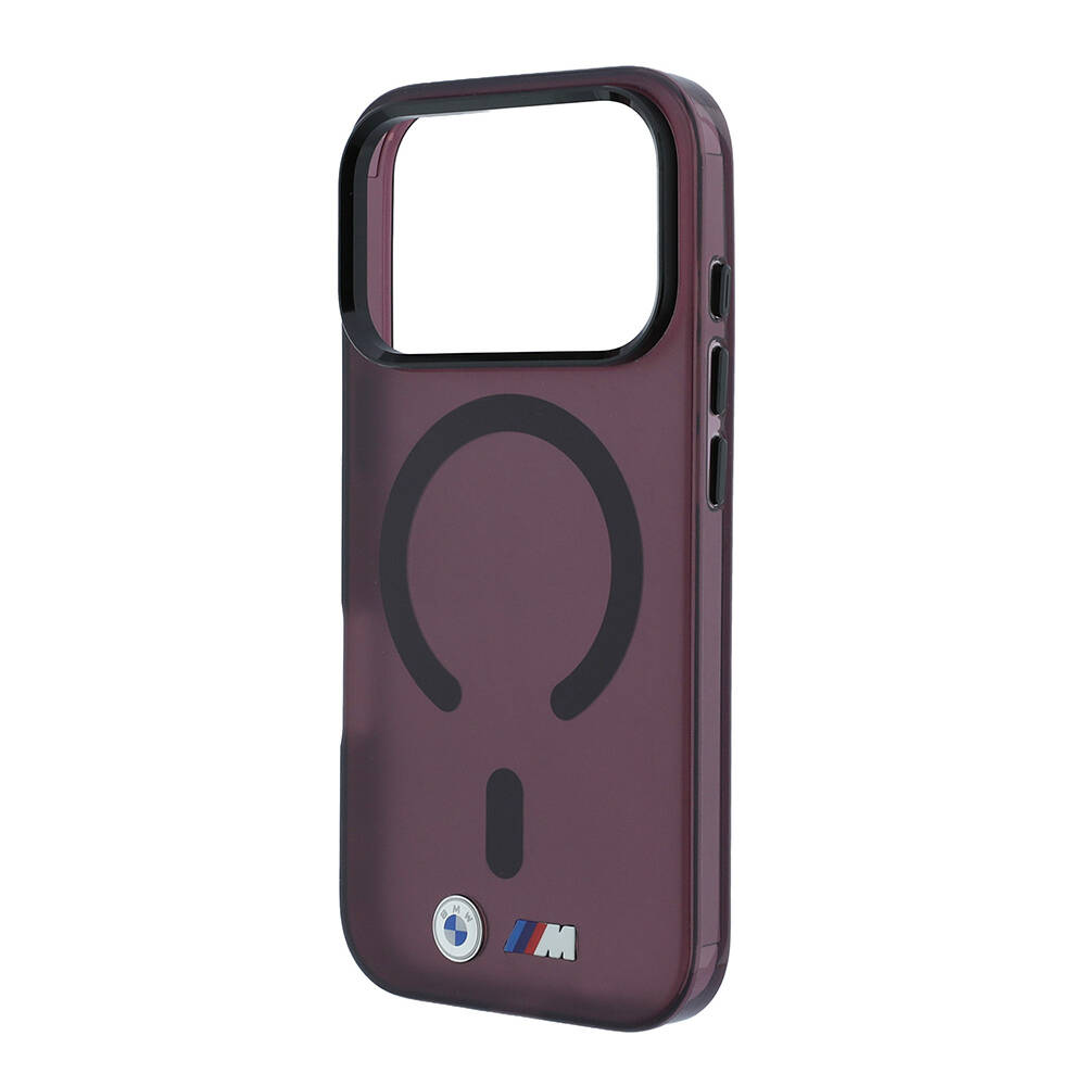 Apple iPhone 18 Pro Max Kılıf BMW Orjinal Lisanslı M-safe Şarj Özellikli Metal Buton Tasarımlı Buzlu IML Baskılı Kapak - 2