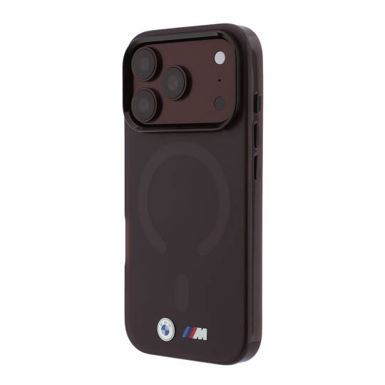 Apple iPhone 18 Pro Max Kılıf BMW Orjinal Lisanslı M-safe Şarj Özellikli Metal Buton Tasarımlı Buzlu IML Baskılı Kapak - 4