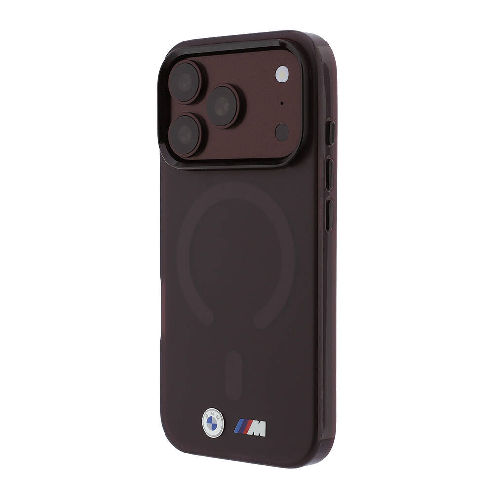 Apple iPhone 18 Pro Max Kılıf BMW Orjinal Lisanslı M-safe Şarj Özellikli Metal Buton Tasarımlı Buzlu IML Baskılı Kapak - 4