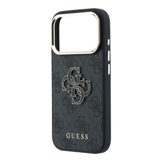 Apple iPhone 18 Pro Max Kılıf Guess Orjinal Lisanslı 4G Büyük Resin Logolu PU Kapak - 6