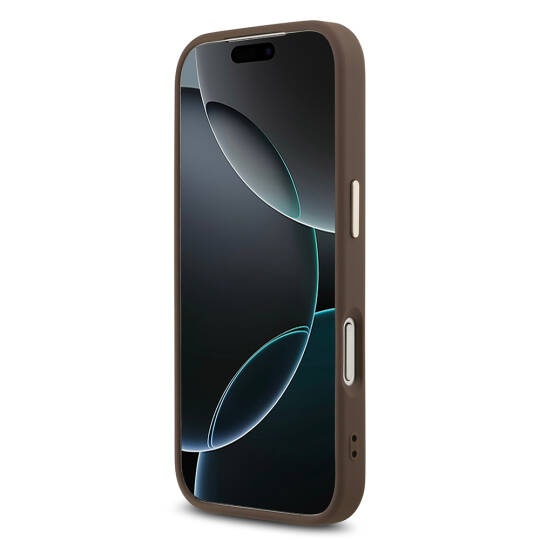 Apple iPhone 18 Pro Max Kılıf Guess Orjinal Lisanslı Gold Metal Kamera Çerçeveli 4G Desenli Metal Büyük 4G ve Yazı Logolu Kapak - 22