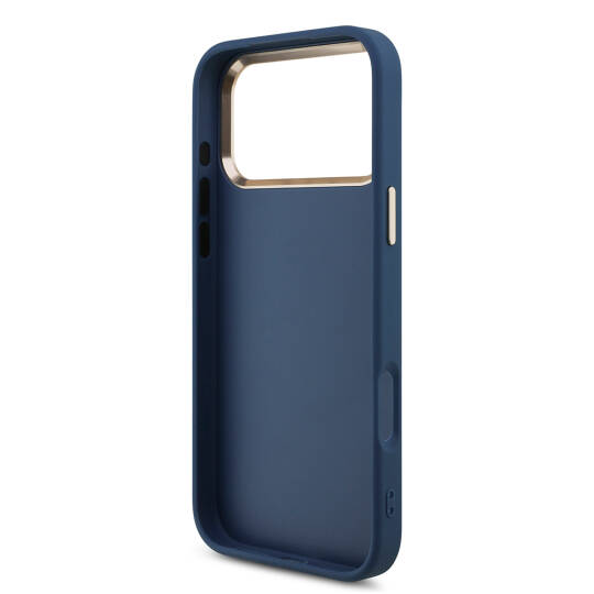 Apple iPhone 18 Pro Max Kılıf Guess Orjinal Lisanslı Gold Metal Kamera Çerçeveli 4G Desenli Metal Büyük 4G ve Yazı Logolu Kapak - 7