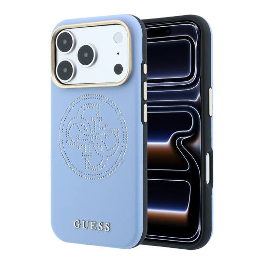 Apple iPhone 18 Pro Max Kılıf Guess Orjinal Lisanslı M-safe Şarj Özellikli PU Delikli 4G ve Yazı Logolu Kapak - 9
