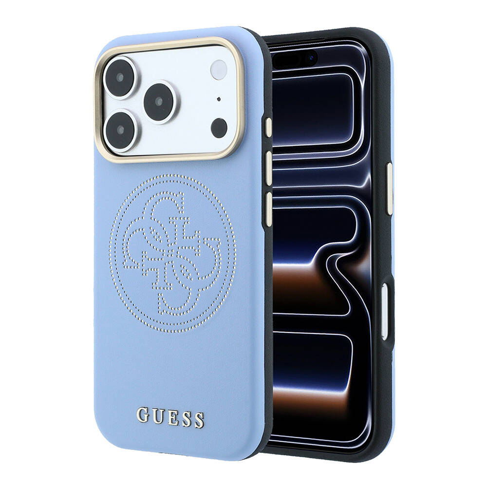 Apple iPhone 18 Pro Max Kılıf Guess Orjinal Lisanslı M-safe Şarj Özellikli PU Delikli 4G ve Yazı Logolu Kapak - 9