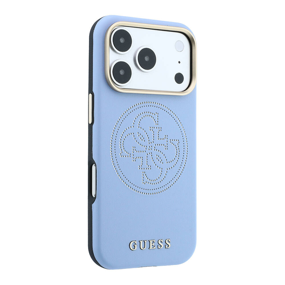 Apple iPhone 18 Pro Max Kılıf Guess Orjinal Lisanslı M-safe Şarj Özellikli PU Delikli 4G ve Yazı Logolu Kapak - 12