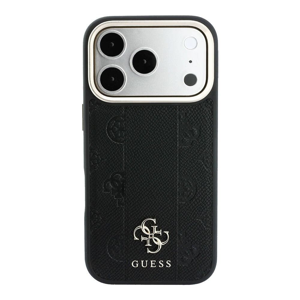 Apple iPhone 18 Pro Max Kılıf Guess Orjinal Lisanslı M-safe Şarj Özellikli Şeritli Peony 4G ve Yazı Logolu Kapak - 11