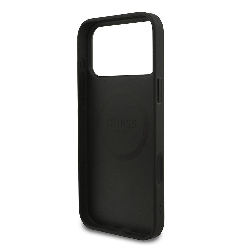 Apple iPhone 18 Pro Max Kılıf Guess Orjinal Lisanslı M-safe Şarj Özellikli Small 4G Classic Kapak - 7