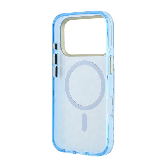 Apple iPhone 18 Pro Max Kılıf Guess Orjinal Lisanslı M-safe Şarj Özellikli Üçgen Logolu Simli Leopar Desenli Kapak - 31