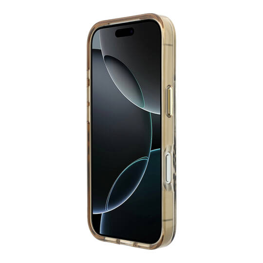 Apple iPhone 18 Pro Max Kılıf Guess Orjinal Lisanslı M-safe Şarj Özellikli Üçgen Logolu Zebra Desenli Silikon Kapak - 13