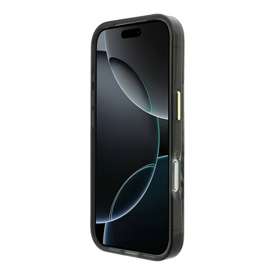 Apple iPhone 18 Pro Max Kılıf Guess Orjinal Lisanslı M-safe Şarj Özellikli Üçgen Logolu Zebra Desenli Silikon Kapak - 5