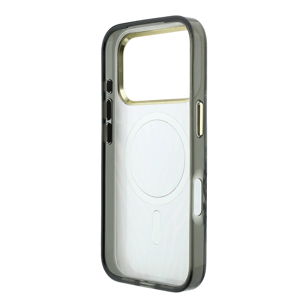 Apple iPhone 18 Pro Max Kılıf Guess Orjinal Lisanslı M-safe Şarj Özellikli Üçgen Logolu Zebra Desenli Silikon Kapak - 7