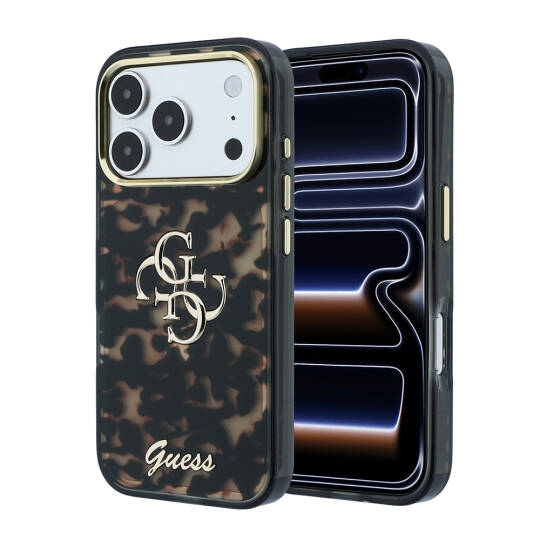 Apple iPhone 18 Pro Max Kılıf Guess Orjinal Lisanslı Yazı ve 4G Büyük Metal Logolu Silikon Kapak - 25