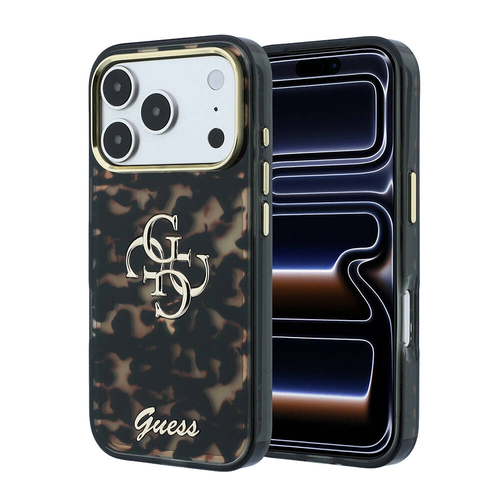 Apple iPhone 18 Pro Max Kılıf Guess Orjinal Lisanslı Yazı ve 4G Büyük Metal Logolu Silikon Kapak - 25