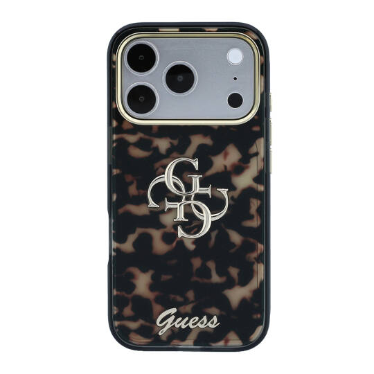 Apple iPhone 18 Pro Max Kılıf Guess Orjinal Lisanslı Yazı ve 4G Büyük Metal Logolu Silikon Kapak - 27
