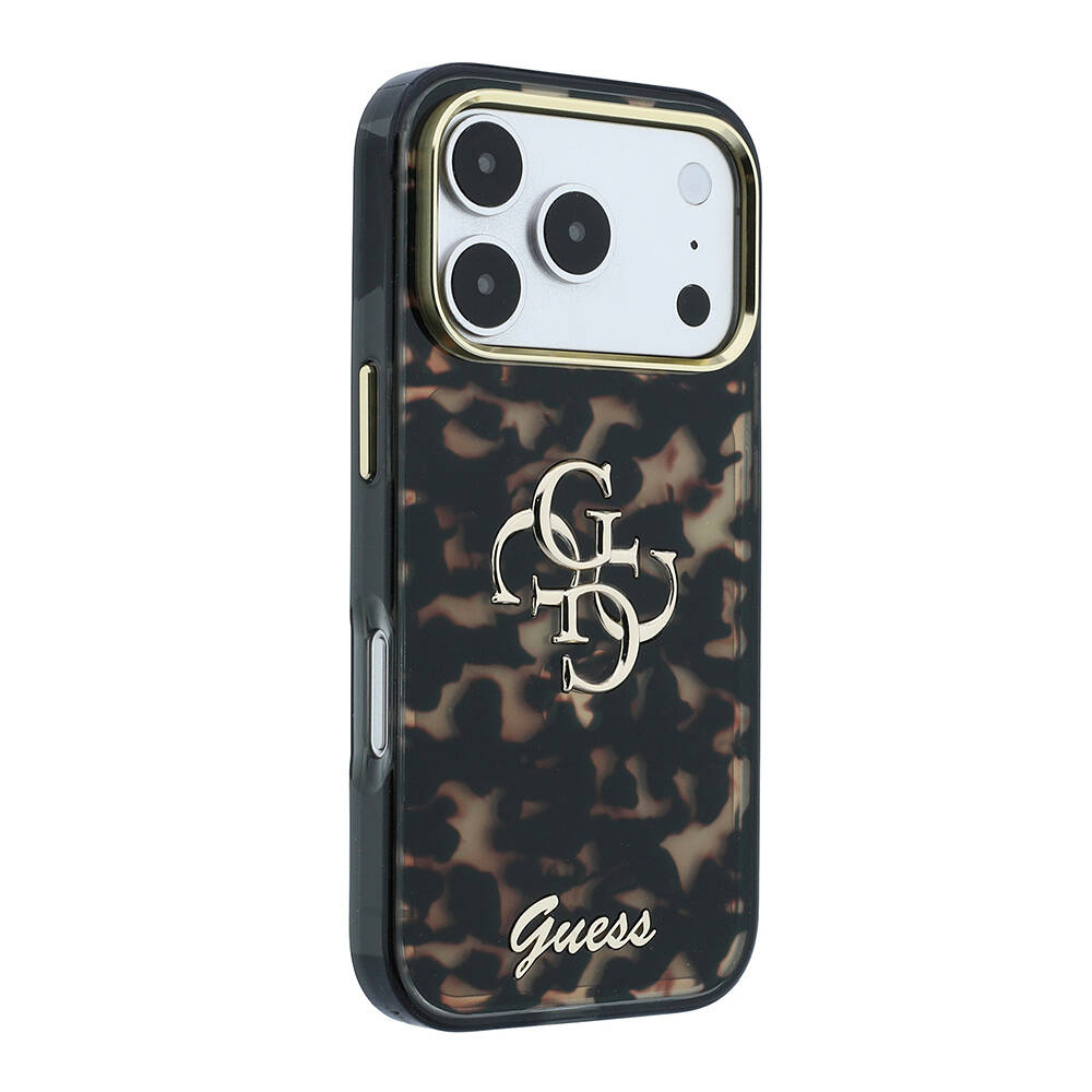 Apple iPhone 18 Pro Max Kılıf Guess Orjinal Lisanslı Yazı ve 4G Büyük Metal Logolu Silikon Kapak - 28