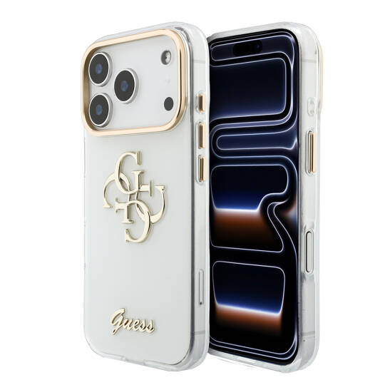 Apple iPhone 18 Pro Max Kılıf Guess Orjinal Lisanslı Yazı ve 4G Büyük Metal Logolu Silikon Kapak - 17