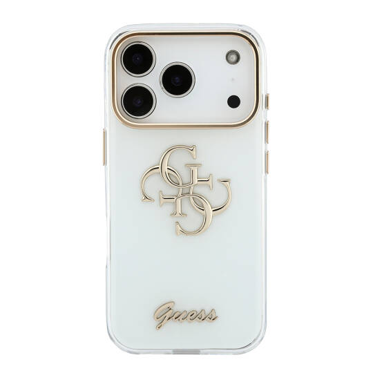 Apple iPhone 18 Pro Max Kılıf Guess Orjinal Lisanslı Yazı ve 4G Büyük Metal Logolu Silikon Kapak - 19