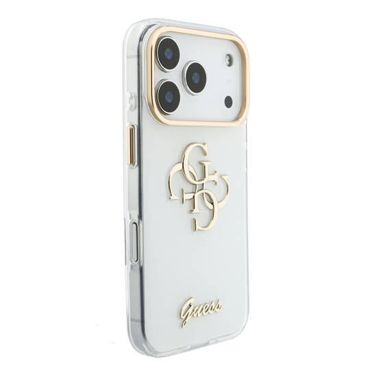 Apple iPhone 18 Pro Max Kılıf Guess Orjinal Lisanslı Yazı ve 4G Büyük Metal Logolu Silikon Kapak - 20