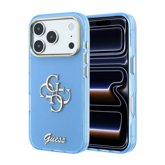 Apple iPhone 18 Pro Max Kılıf Guess Orjinal Lisanslı Yazı ve 4G Büyük Metal Logolu Silikon Kapak