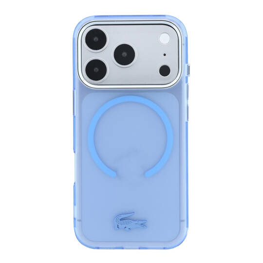 Apple iPhone 18 Pro Max Kılıf Lacoste Orjinal Lisanslı M-safe C-Magnet İkonik Timsah Logolu IML Frosted Kapak - 7