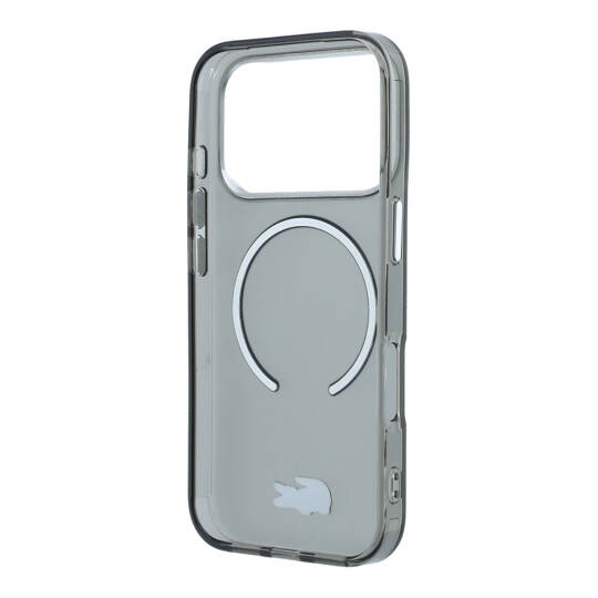 Apple iPhone 18 Pro Max Kılıf Lacoste Orjinal Lisanslı M-safe Şarj Özellikli Lake Timsah Logolu IML Frosted Kapak - 15