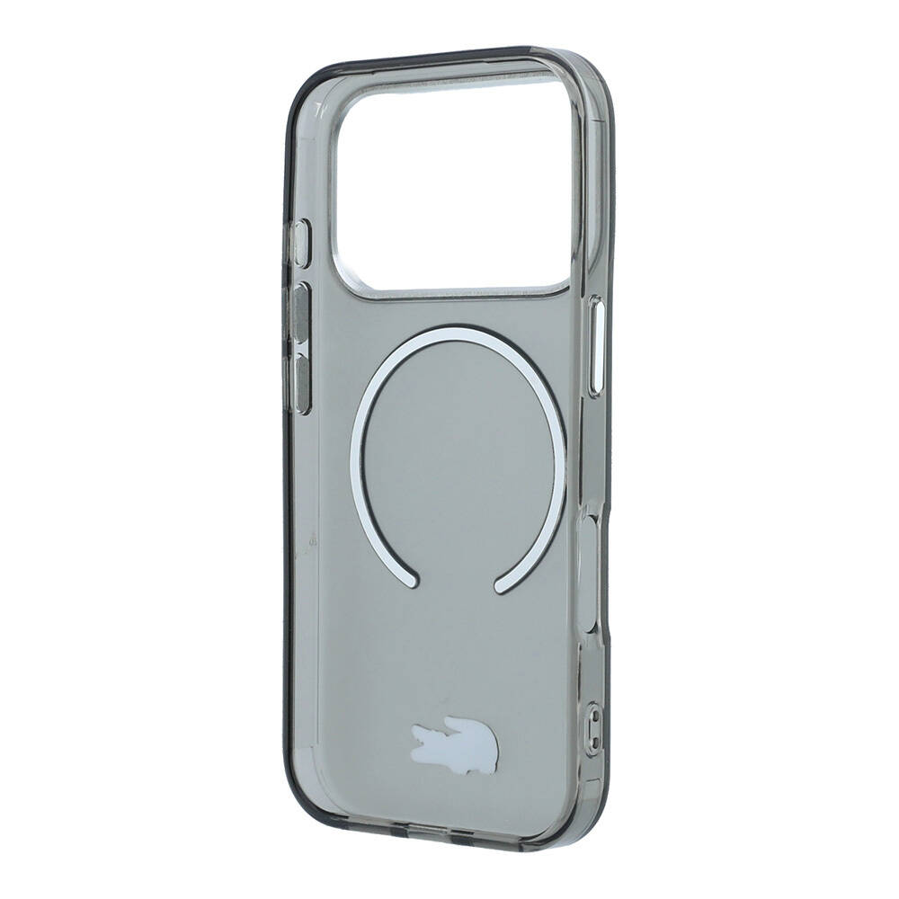 Apple iPhone 18 Pro Max Kılıf Lacoste Orjinal Lisanslı M-safe Şarj Özellikli Lake Timsah Logolu IML Frosted Kapak - 15
