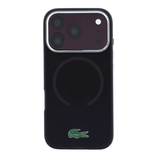Apple iPhone 18 Pro Max Kılıf Lacoste Orjinal Lisanslı M-safe Şarj Özellikli Lake Timsah Logolu IML Frosted Kapak - 3