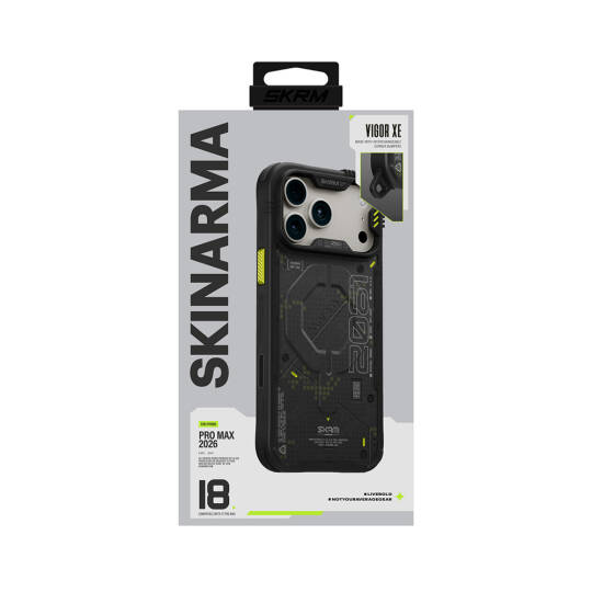 Apple iPhone 18 Pro Max Kılıf M-Safe Şarj Özellikli Airbag Tasarımlı Skinarma Vigor XE Kapak - 3