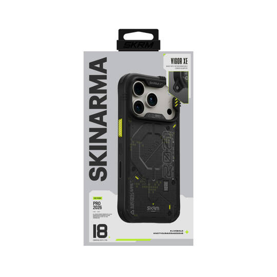Apple iPhone 18 Pro Max Kılıf M-Safe Şarj Özellikli Airbag Tasarımlı Skinarma Vigor XE Kapak - 10