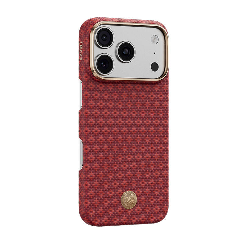 Apple iPhone 18 Pro Max Kılıf M-Safe Şarj Özellikli Benks ArmorAir ArmorGrid Serisi Yükseltilmiş Kamera Çerçevesi C1 Kevlar Karbon Kapak - 1