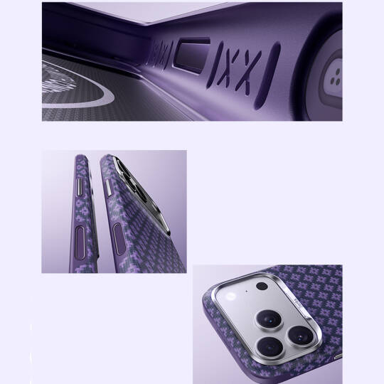 Apple iPhone 18 Pro Max Kılıf M-Safe Şarj Özellikli Benks ArmorPro ArmorEdge X9 Serisi Kevlar Karbon Kapak - 23
