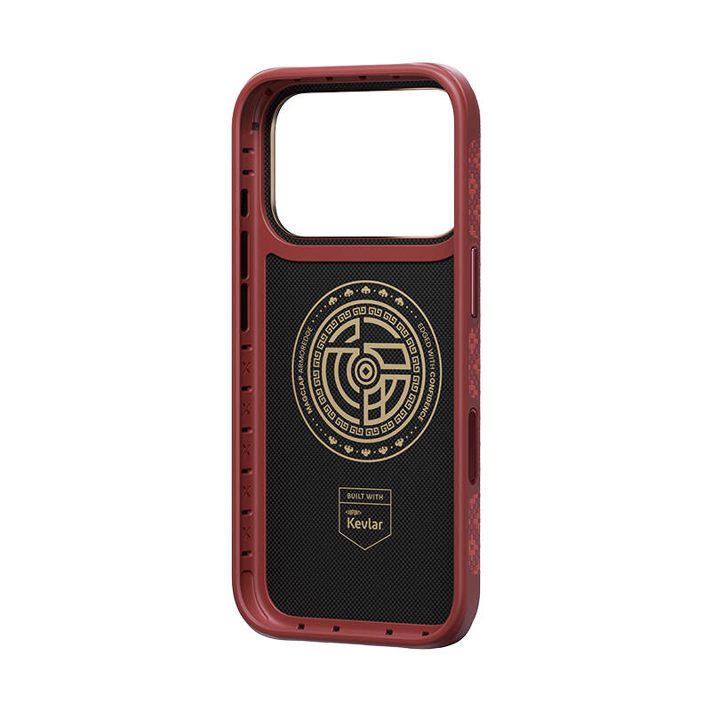 Apple iPhone 18 Pro Max Kılıf M-Safe Şarj Özellikli Benks ArmorPro ArmorEdge X9 Serisi Kevlar Karbon Kapak - 4