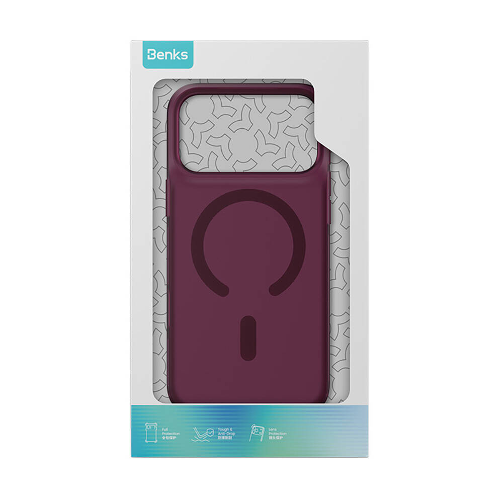 Apple iPhone 18 Pro Max Kılıf M-Safe Şarj Özellikli Benks C-Magnet Lucid ArmorPro Kapak - 6