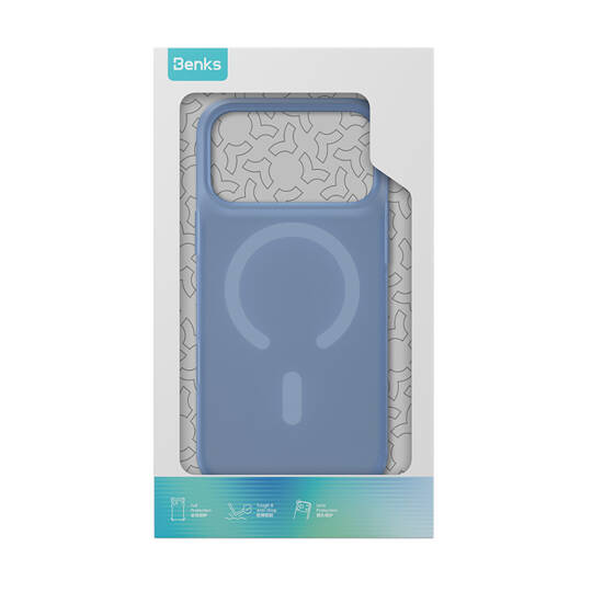 Apple iPhone 18 Pro Max Kılıf M-Safe Şarj Özellikli Benks C-Magnet Lucid ArmorPro Kapak - 3
