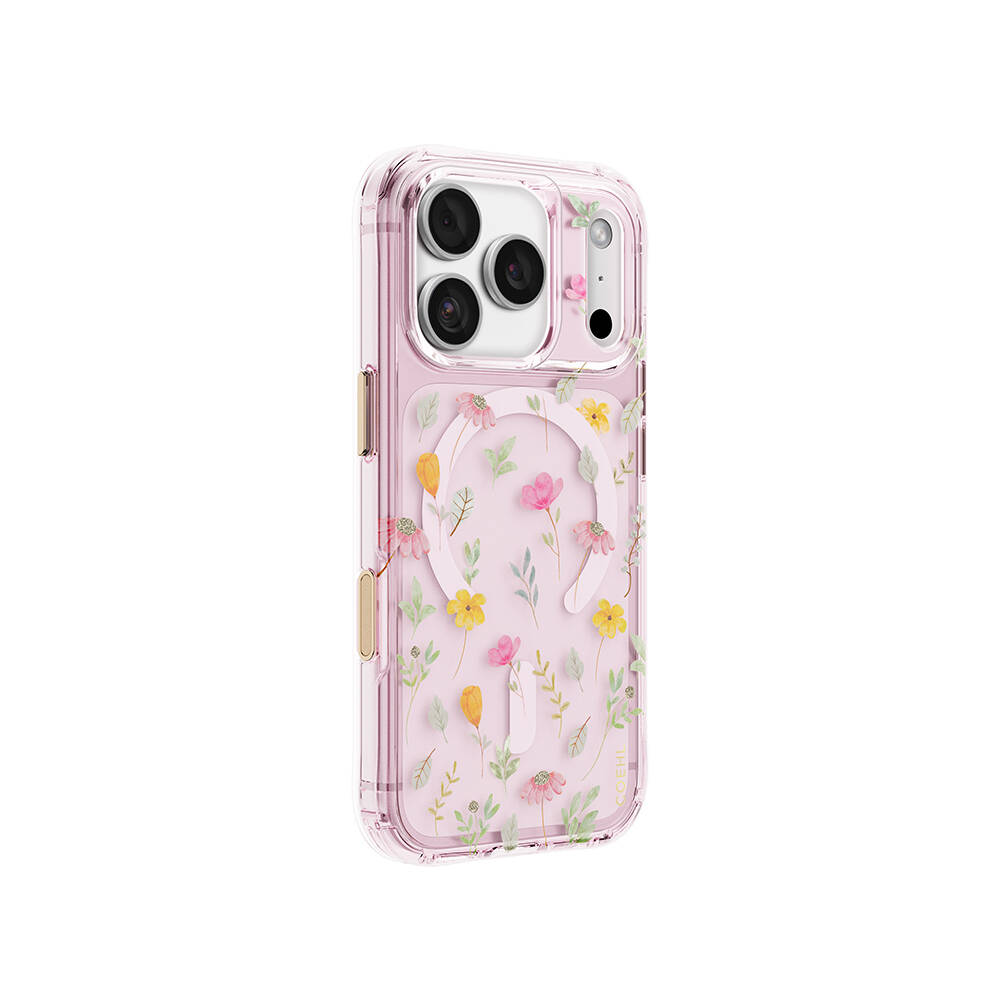 Apple iPhone 18 Pro Max Kılıf M-safe Şarj Özellikli Çiçekli Tasarım Coehl Evie Serisi Kapak - 2