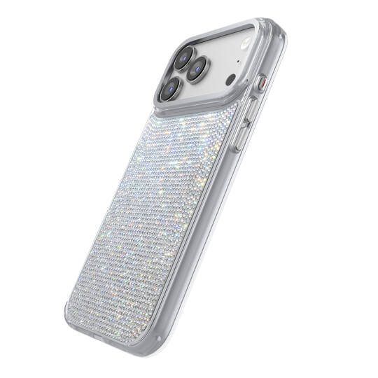 Apple iPhone 18 Pro Max Kılıf M-Safe Şarj Özellikli El İşlemeli Swarovski Taşlı Zore Paris Riva Sert PC Kapak - 2