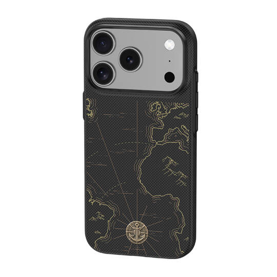 Apple iPhone 18 Pro Max Kılıf M-safe Şarj Özellikli Karbon Fiber Tasarımlı Benks ArmorEdge Air Navigator Kevlar Kapak - 7