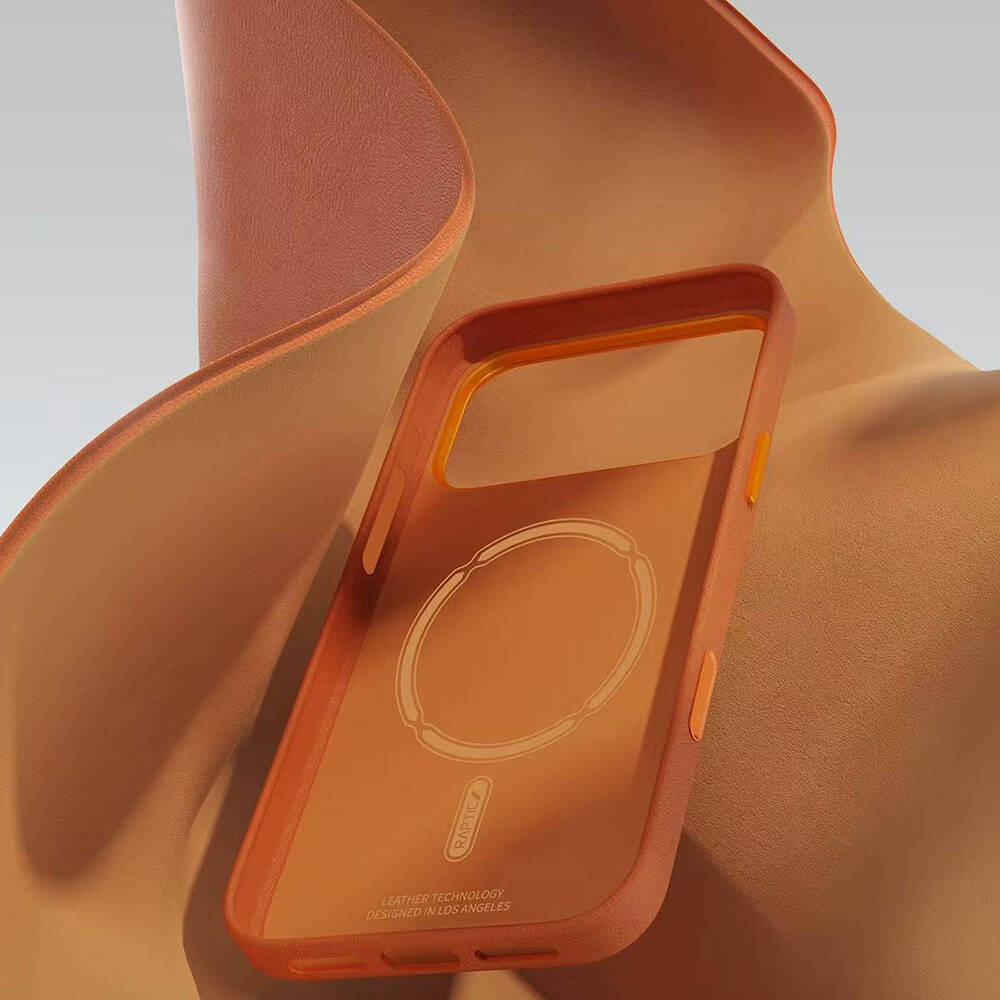 Apple iPhone 18 Pro Max Kılıf M-Safe Şarj Özellikli Polimerik Deri Raptic Urban Nano Kapak - 6
