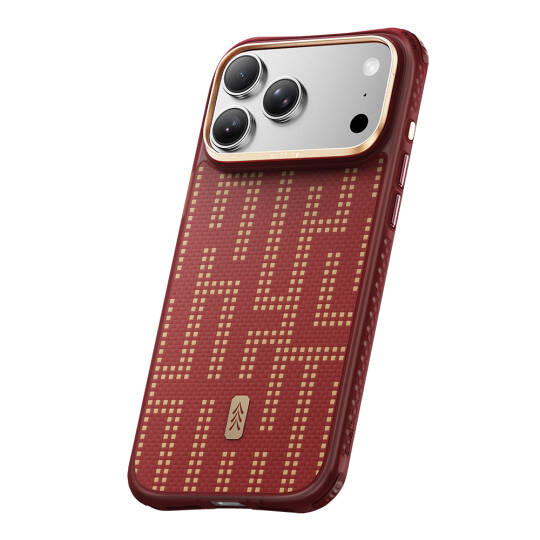 Apple iPhone 18 Pro Max Kılıf M-safe Şarj Özellikli Raptic Aramid Dual Grid Serisi Karbon Kapak - 13