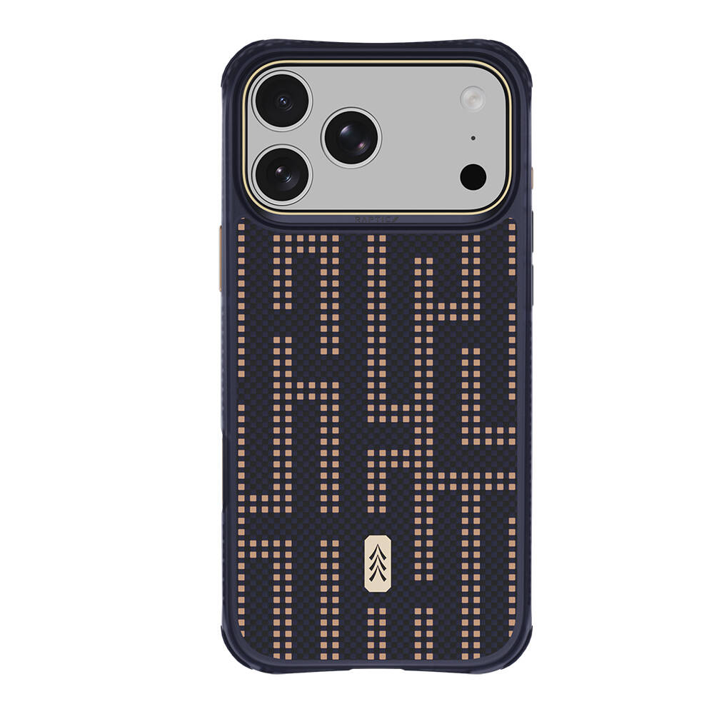 Apple iPhone 18 Pro Max Kılıf M-safe Şarj Özellikli Raptic Aramid Dual Grid Serisi Karbon Kapak - 6
