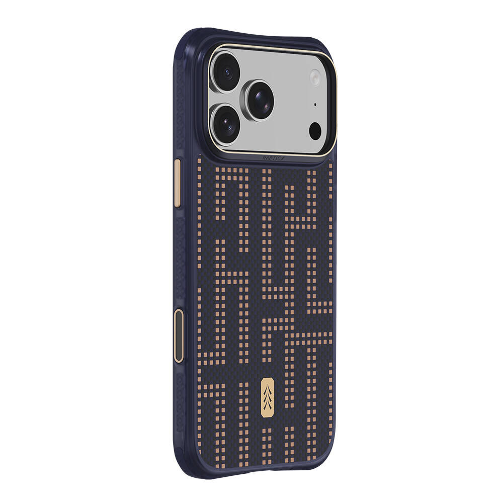 Apple iPhone 18 Pro Max Kılıf M-safe Şarj Özellikli Raptic Aramid Dual Grid Serisi Karbon Kapak - 7