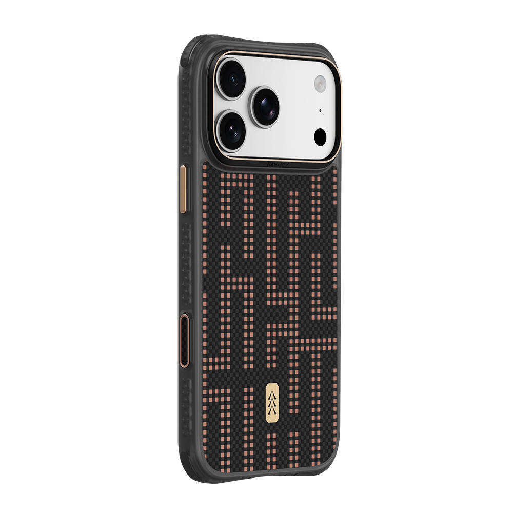 Apple iPhone 18 Pro Max Kılıf M-safe Şarj Özellikli Raptic Aramid Dual Grid Serisi Karbon Kapak - 2