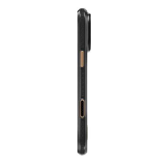 Apple iPhone 18 Pro Max Kılıf M-safe Şarj Özellikli Raptic Aramid Dual Rise Serisi 24 Ayar Altın Kaplamalı Karbon Kapak - 4