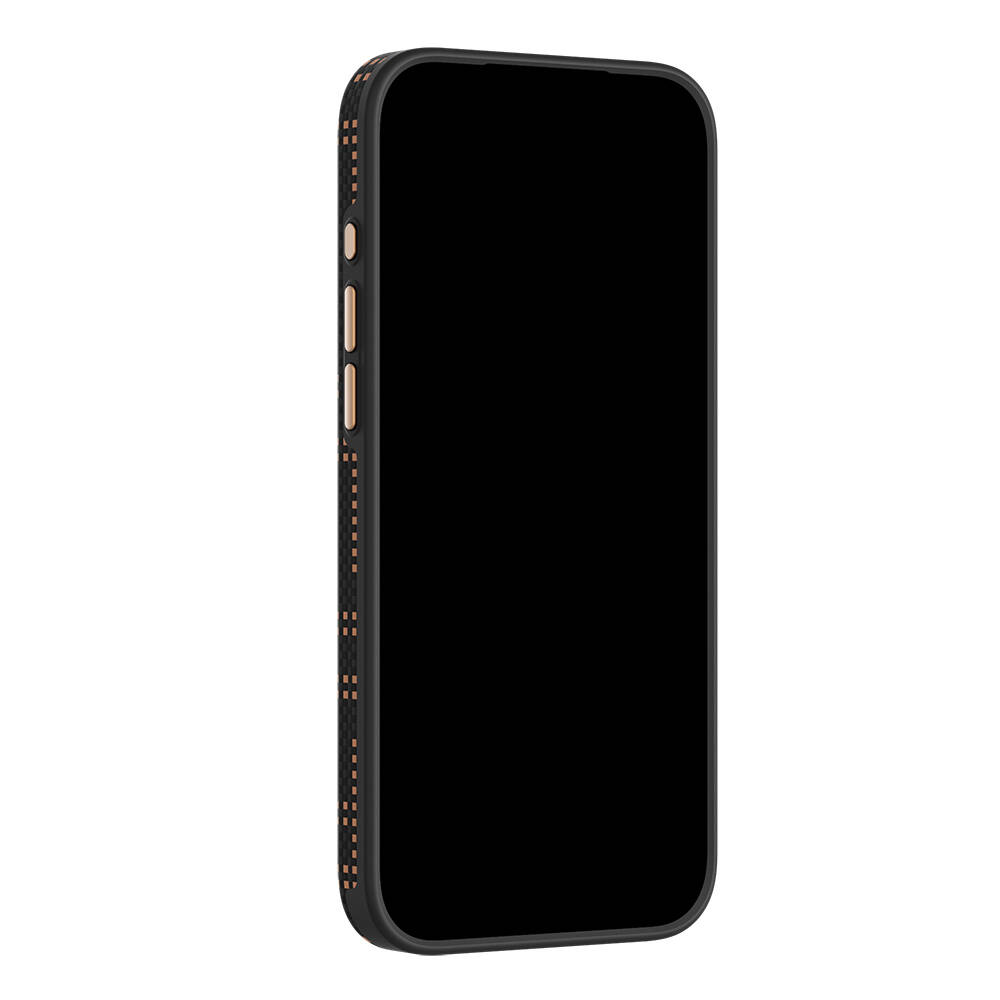 Apple iPhone 18 Pro Max Kılıf M-safe Şarj Özellikli Raptic Aramid Dual Ultra Grid Serisi Karbon Kapak - 5