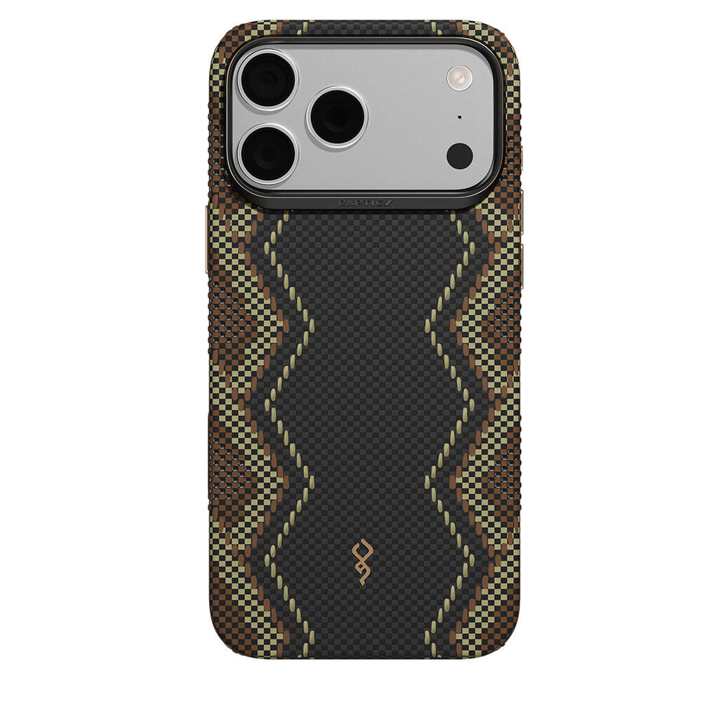 Apple iPhone 18 Pro Max Kılıf M-safe Şarj Özellikli Raptic Aramid Dual Ultra Scepter Serisi Karbon Kapak - 1